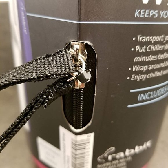 Rabbit Wine Trek Bottle Carrier  Chiller Wrap Included - Picture 5 of 5